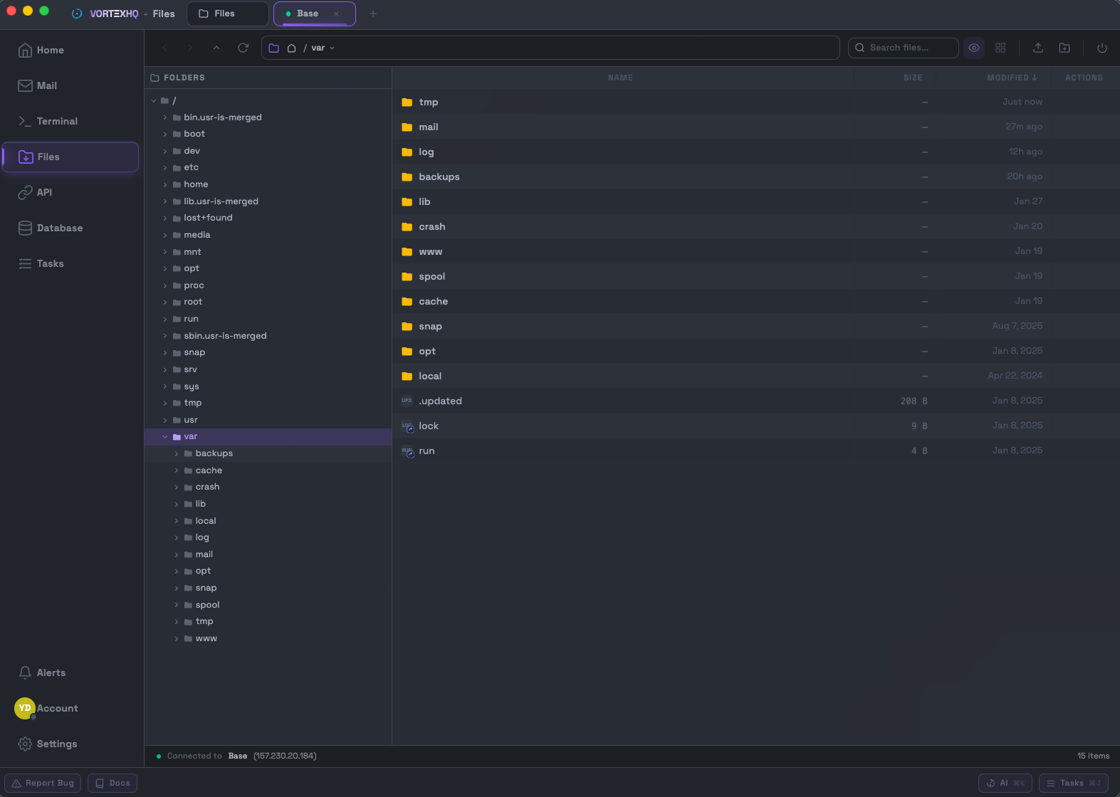 VORTΞXHQ — FTP Browser